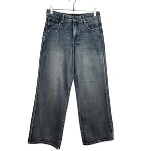 Rise Wide Leg Jeans Women’s Size 7 Blue High Rise Vintage Wash Straight Denim